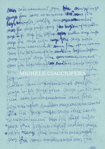 Michele Ciacciofera – Sans commencement et sans fin