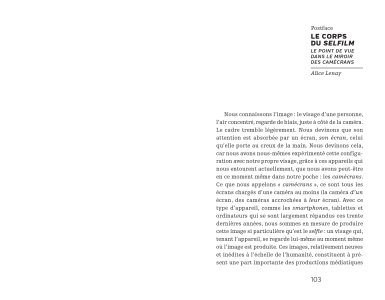 Le corps du film