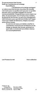 Du gouvernement des formes