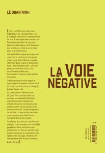 Lê Quan Ninh - La voie négative (livre + CD) 