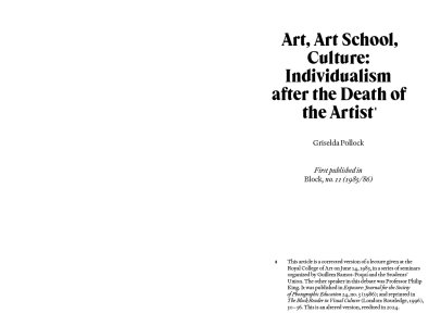 Feminism, Pedagogy, and the Studio