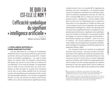 Critique de l'intelligence artificielle