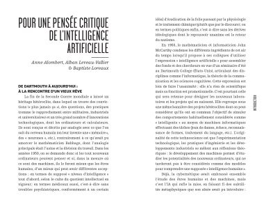 Critique de l'intelligence artificielle