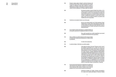 Vers une nouvelle conscience filmique