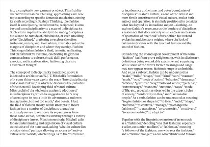 The Sound of Fashion Thinking