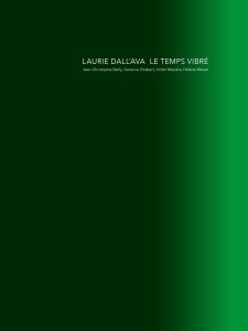 Laurie Dall’Ava - Le Temps vibré