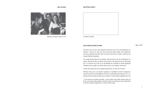Enseigner et apprendre, arts vivants par Robert Filliou et le lecteur, s'il le désire avec la participation de John Cage, Benjamin Patterson, Allan Kaprow, Marcelle Filliou, Vera, Bjössi, Karl Rot, Dorothy Iannone, Diter Rot, Joseph Beuys
