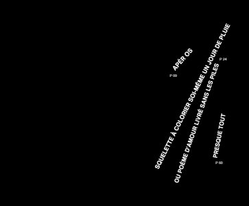 Squelette à colorier soi même