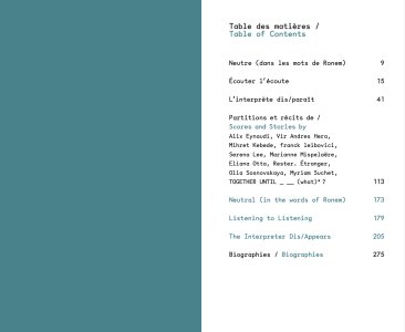 L'interprète dis/paraît