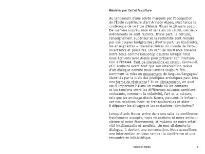 Manuel de résistance culturelle en 7 leçons