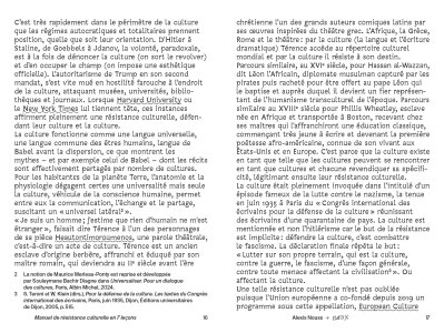 Manuel de résistance culturelle en 7 leçons