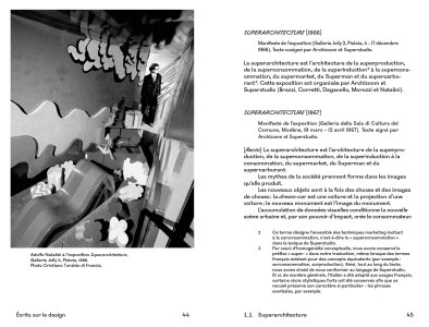 Écrits sur le design