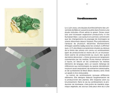 Le verdissement des Alpes