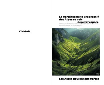 Le verdissement des Alpes