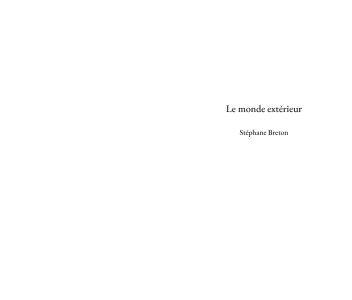 Le monde extérieur