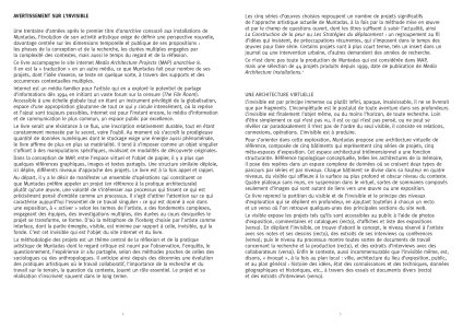 Media Architecture Projects