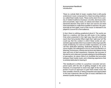 Acousmonium Handbook
