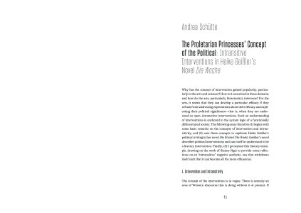 Dynamics of the Intransitive