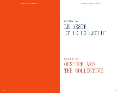 Manuel de gestes performatifs avec Ulla von Brandenburg