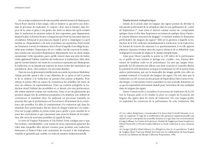 Traduire la performance / performer la traduction