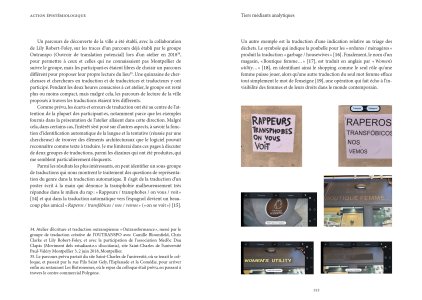 Traduire la performance / performer la traduction