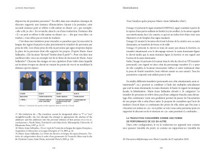 Traduire la performance / performer la traduction