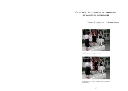 Traduire la performance / performer la traduction